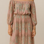 Vintage 70s Boho Floral On/Off Photo 0