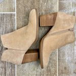 Alex Marie Alex Marie Gleneva Nubuck Chelsea Block Heel Booties Brown/Tan Zip Up Size 9 Photo 12