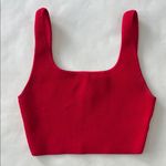 Babaton Aritzia x  Sculpt Knit Square Neck Ribbed Cropped Tank Top M Photo 2