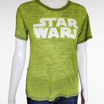 Star Wars  Lime Burnout Graphic Logo Crewneck Tee Size Small Photo 0