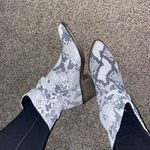 Snakeskin Western Booties Size 8 Photo 6
