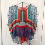 Clover Canyon 100% Silk Wide Flowy Oversized Sheer Top Blouse Size XS Photo 1