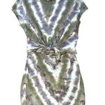 Anthropologie New  Maronie Cut- Out Knot Front Dress Tie Dye Size Medium Photo 4