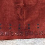 Vintage Pia Rucci Suede Beaded Embellished Maroon Skirt Suit Brown Photo 12