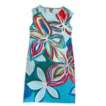 Chico's EUC  Women's Colorful Tropical Floral Shift Dress‎ Size S (4-6) Photo 1