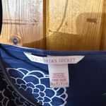 Victoria's Secret Victoria’s Secret Robe Women One Size Navy Floral 100% Silk Kimono Lounge Jacket Photo 2