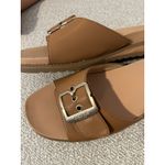 Dr Scholl’s Iconic Bockle Sandals Get it Movin Honey Velcro Slide Brown Gold 9 Photo 6