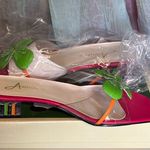 Annie Griffin Annie Vibrant Pink and Green Heels Photo 1