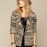 Free People Black and Tan Cardigan Photo 2