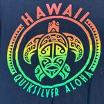 Quiksilver Quicksilver Aloha Hawaii Black Front Graphic Size Small EUC #4415 Photo 3
