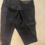 Black Orchid Skinny Faux Leather and Suede Moto Leggings Photo 6