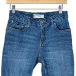 Levi's 502 Jeans Womens 14 Medium Wash Stretch Distressed Tapered Y2K Casual Photo 1