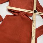 Ronny‎ Kobo Dress Womens Medium Orange Cut Out Knit Twisted Sweater Mock Neck Photo 8