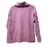 Hazel Moon Pink Cable Knit Half Photo 3