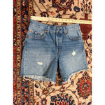 Levi's Levi’s Premium 501 Distressed Cutoff Denim Shorts W27 High Rise Vintage Wash Photo 4