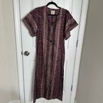 Tuckernuck Bell by Alicia Bell ‎ floral metallic angel kaftan maxi dress small Photo 2