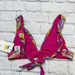 Becca  by Rebecca Virtue MULTI Psychedelica Shirred Bikini Swim Top Size M New Photo 3