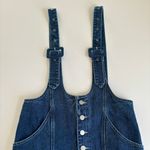 Cloud Ten Blue Denim Overall Casual Cotton Mini Dress Women’s Size Medium NWT Photo 3