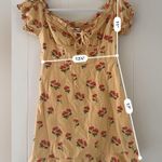 Urban Outfitters  Magpie Cherry Milkmaid Balloon Short Sleeves Mini Dress Size S Photo 4