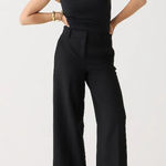 J.Crew  Sydney Wide Leg Pant Four Season Stretch Black Size 2P BN852 $128 Photo 0