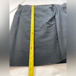 Henri Bendel  Mini Wrap Skirt Black Silk & Cotton‎ Vintage Size 14 Photo 6