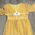 Modcloth Traffic People Perk Things Up Yellow Printed 3/4 Sleeve Maxi Dress Sz L Photo 7