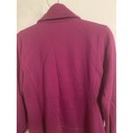 Talbots Womens Moto Style Sweatshirt Jacket Sz Medium Pink Zip Up Asymmetrical Photo 7