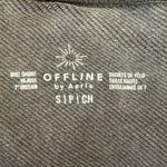 Aerie  Offline 7 Inch Inseam Hi-Rise Biker Short Braid Detail Grey Athletic Sport Photo 3