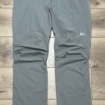 REI Skreeline Gray Nylon Stretch Vented Mid Rise Hiking‎ Pants Size 8P Photo 0