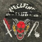 Netflix Stranger Things Unisex Black  Graphic Short Sleeves Cropped T-Shirt  L #1068 Photo 7