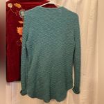 Victory for Her Sportswear Knit Pullover, Long Sleeve Tunic Length Sweater Teal Green Size L Photo 2