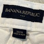 Banana Republic White Denim Boot Cut Jeans Mid Rise 30/10 31” inseam Flap pock. Photo 6