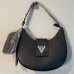 Valentino Orlandi Crescent Shoulder Bag w/ Pouch & Strap in Black Photo 0