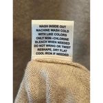 Elle Womens Sweater Sz XL Light Grey Beige Scallop Neckline Lace Cottagecore Photo 6