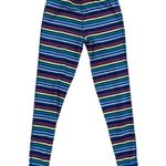 Women's Hanna Andersson blue rainbow stripe pajama pants size xs Photo 3