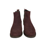 Clarks  Burgundy Chelsea Ankle Boots Women's Size 7.5‎ Western Maroon Pull On Photo 2
