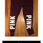 PINK - Victoria's Secret VS Pink Burgundy Jogger/Legging Photo 0