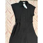 Nine Britton NWT  Black Cap Sleeve Collared Wide Leg Jumpsuit Large Stichfix Photo 10