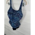 Miracle Suit One Piece Swimsuit Women Large Blue Animal Print Resortwear Beach Photo 7