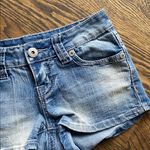 Soundgirl  Jean Shorts with Cross Embroidery Photo 3