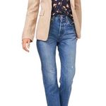 1. State NWOT  Tan Blazer with Structured Shoulders Natural 6 Photo 2