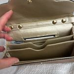 Nine West  Chic Tan Crossbody Bag with Gold Accents Photo 1