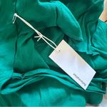 Reformation  green cross back midi dress NEW Photo 6