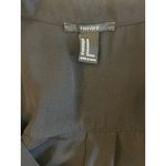 Forever 21  Black Blouse Long Sleeve Surplice Neckline Career‎ Top M Photo 4