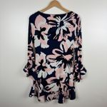 Laundry by Shelli Segal  Floral‎ Ruffle Flounce Hem Dress Size 2 Tropical Office Photo 2