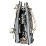 Guess Signature Dome Satchel Handbag Brown/Tan Monogram Top Handle Bag Photo 8