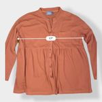 Hudson Gray Button Up Blouse in Rust Size M Photo 4