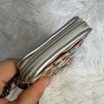 Coach Multi-color Silver Signature Card Holder Cardholder Wristlet Photo 6