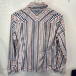 Tommy Hilfiger Striped Button Down Shirt Blue, Red, White Women's Large Photo 2