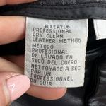 Nine West Vtg 90s  Sz 4 Leather Pants Black Straight Bikercore Goth Punk Grunge Photo 6